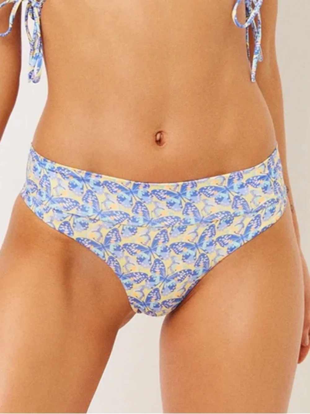 Frankie’s Bikinis Women’s Sz XS NWT Monarch Butterfly Cheeky Bikini Bottom Gavin